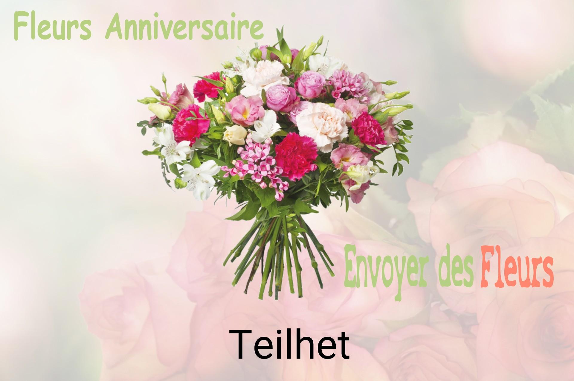 Bouquet de fleurs d’anniversaire livré à Teilhet