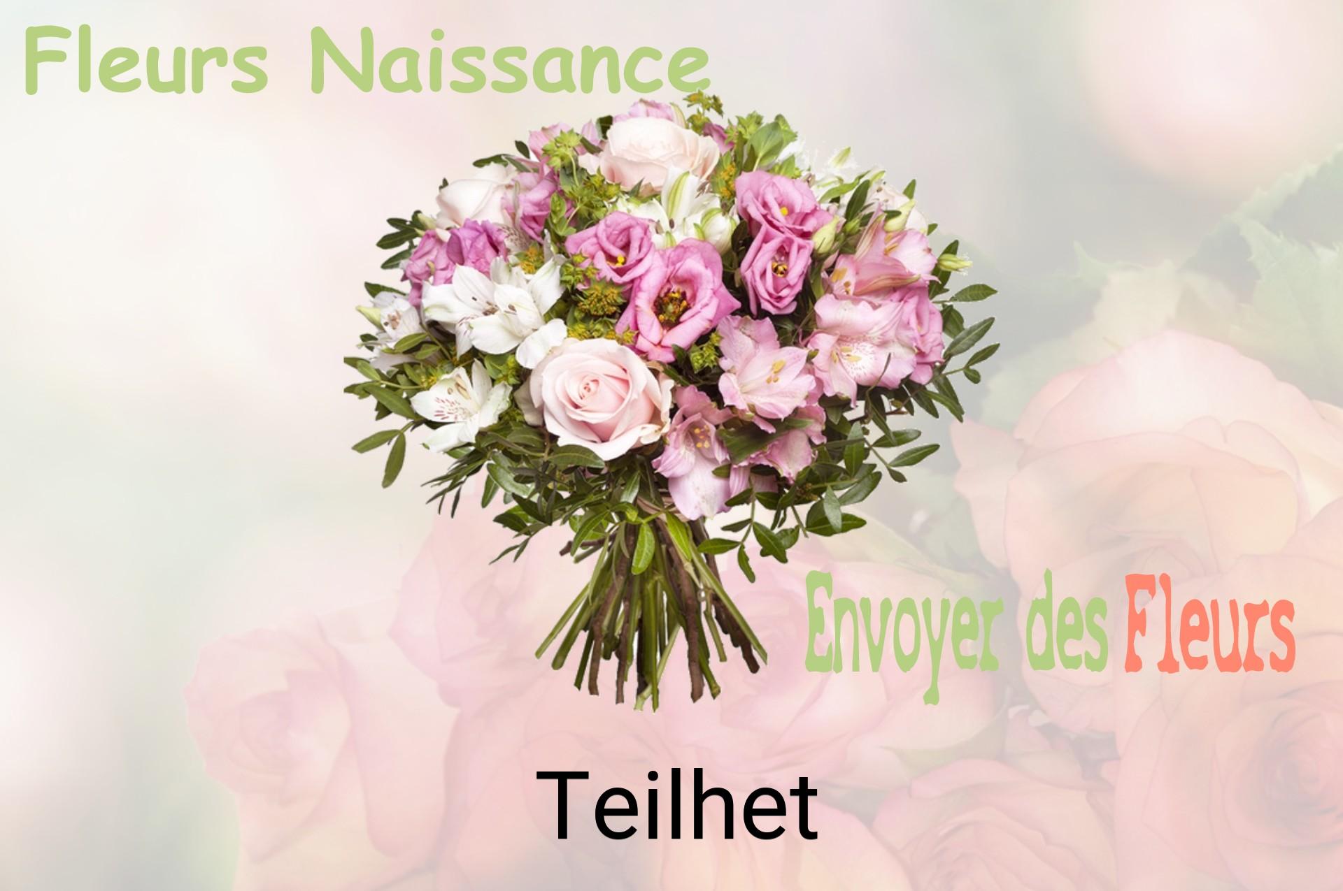 Bouquet de fleurs de naissance livré à Teilhet
